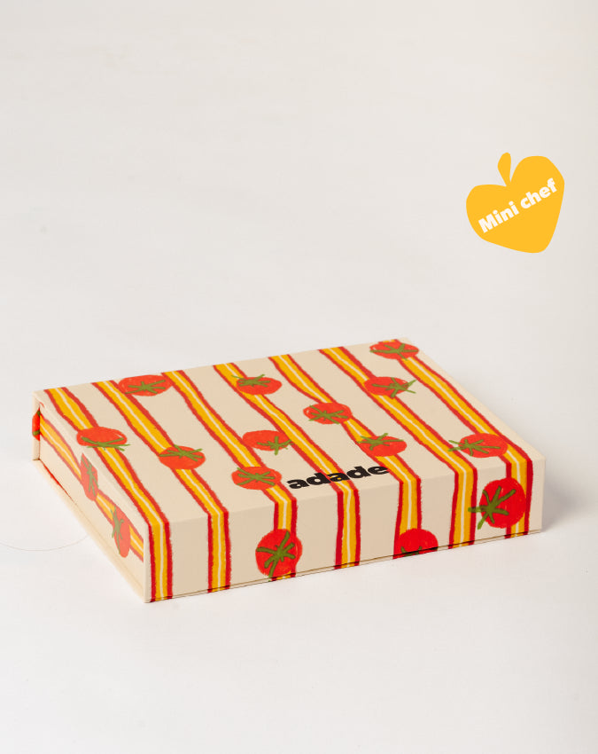 Boîte coffret cuisine enfant ADADE – premier tablier Mini Chef pour enfants