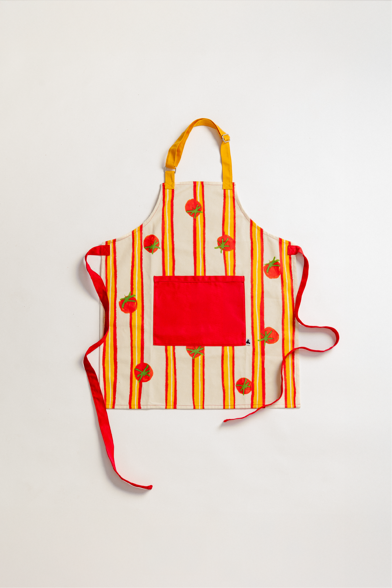 Tablier cuisine adultes rayé avec tomates matchy – ADADE