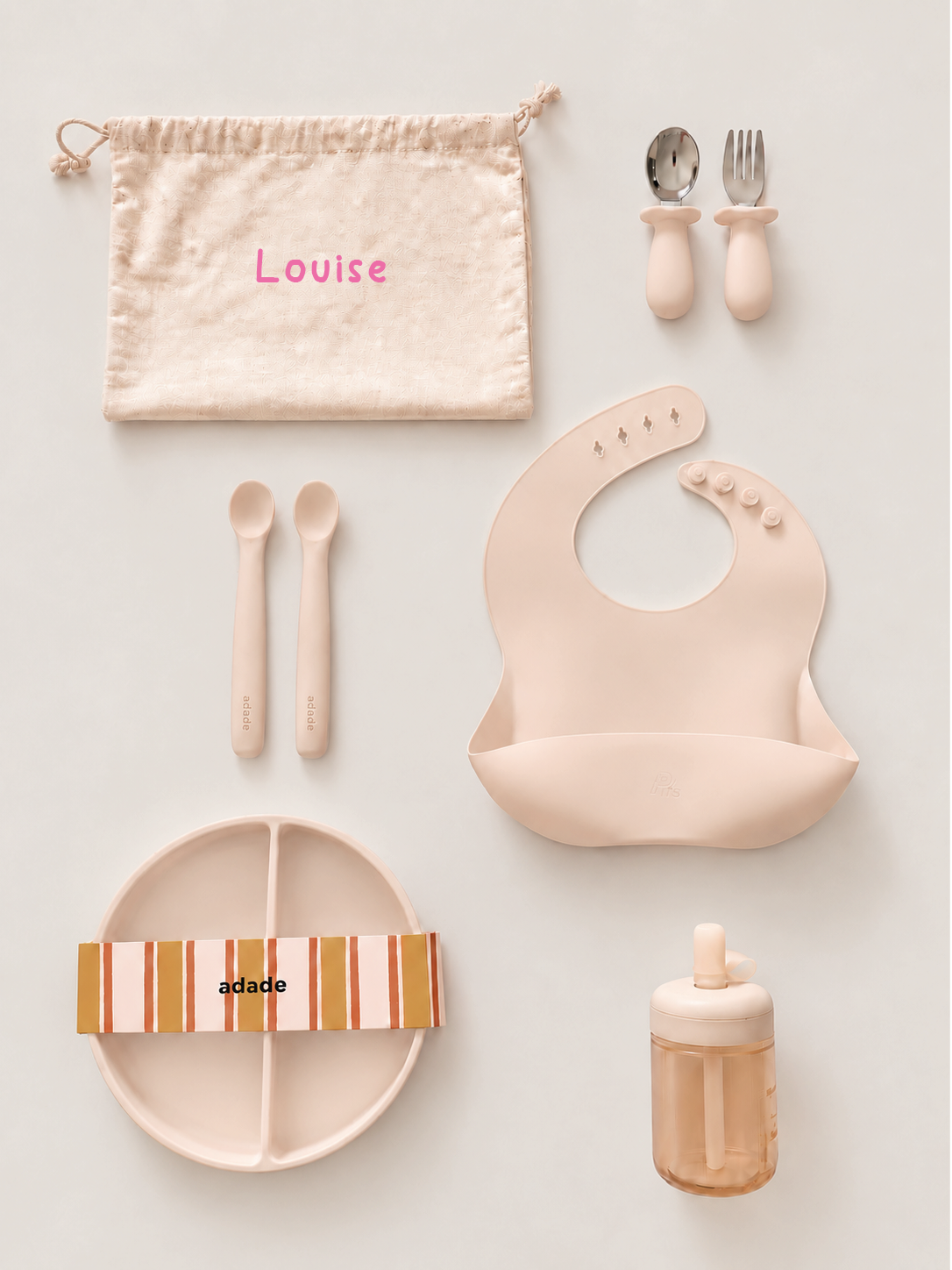 Tout le nécessaire pour accompagner les premiers repas de bébé.
