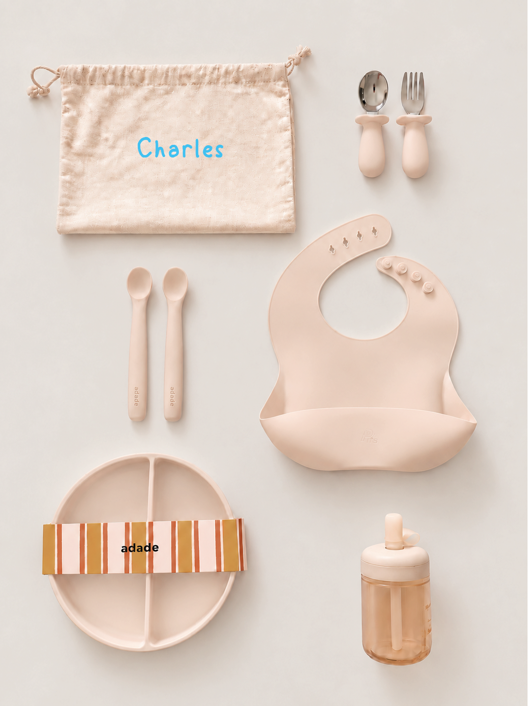 Tout le nécessaire pour accompagner les premiers repas de bébé.