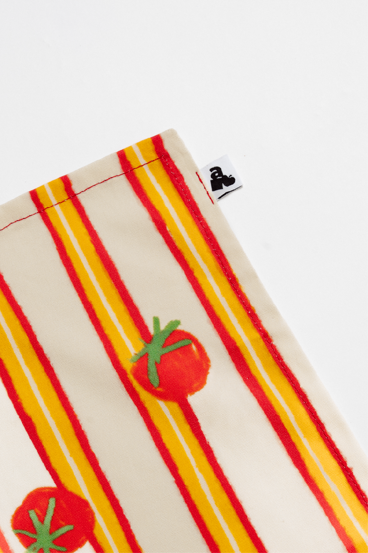 Torchon de cuisine enfant rayé avec motif tomates – accessoire cuisine enfant ADADE
